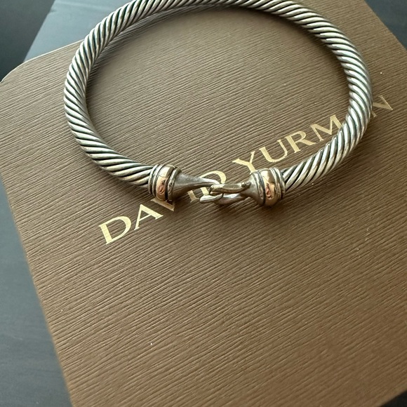 David Yurman Silver Cable Bracelet - Picture 1 of 2